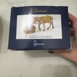 Fontanini Mary's Donkey Holiday Decor